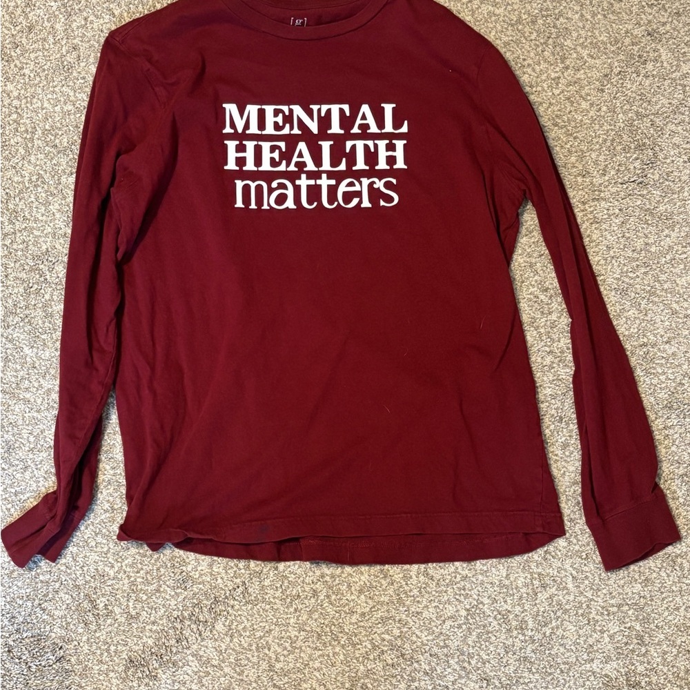 George Burgundy Long Sleeve Tee